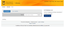 Tablet Screenshot of libguides.lib.umanitoba.ca