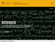 Tablet Screenshot of math.umanitoba.ca
