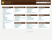 Tablet Screenshot of intranet.umanitoba.ca